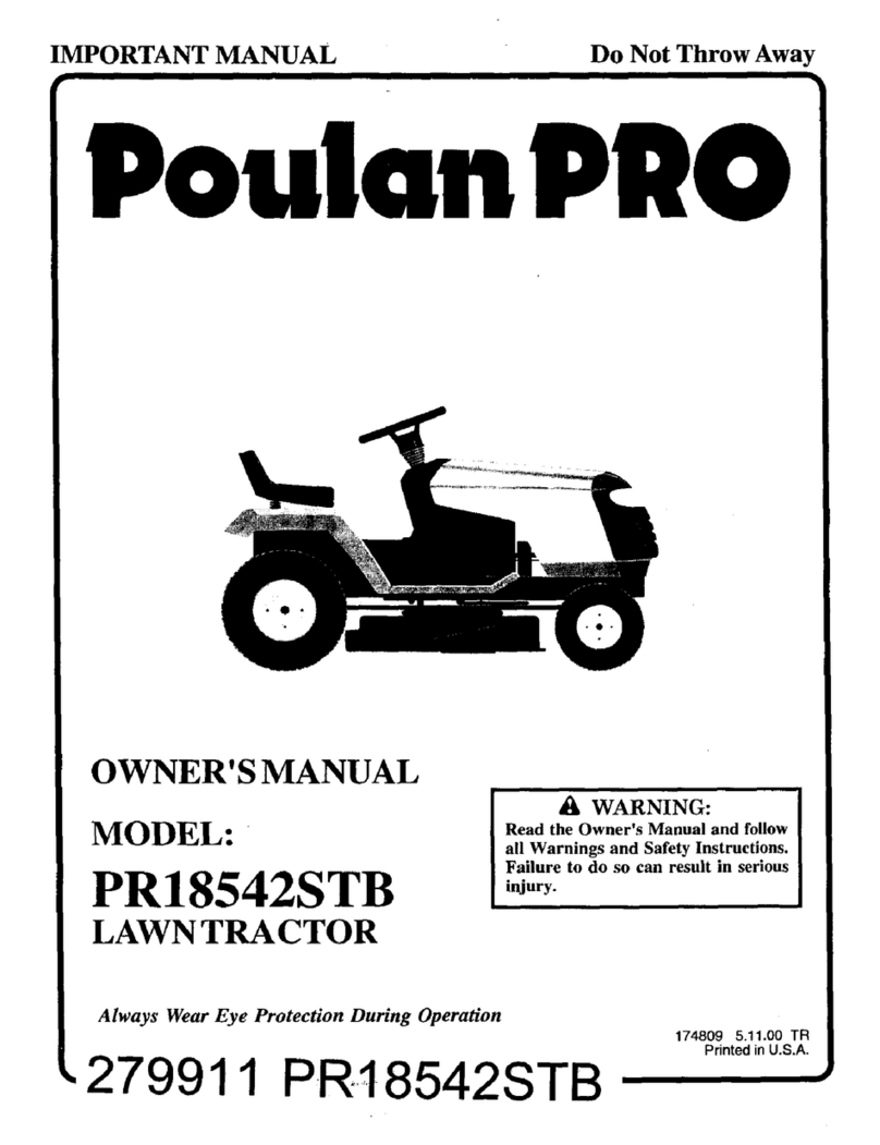 Poulan Pro PR18542STB owner's manual
