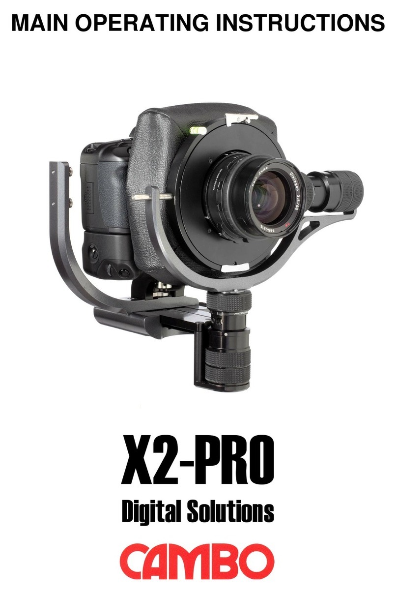 Cambo X2-PRO Main operating instructions