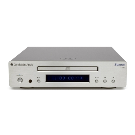 Cambridge Audio SONATA CD30 User manual