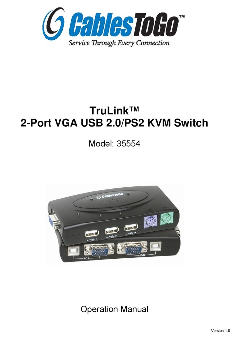 Cables to Go TruLink 35554 User manual Cables to Go TruLink 35554 User manual