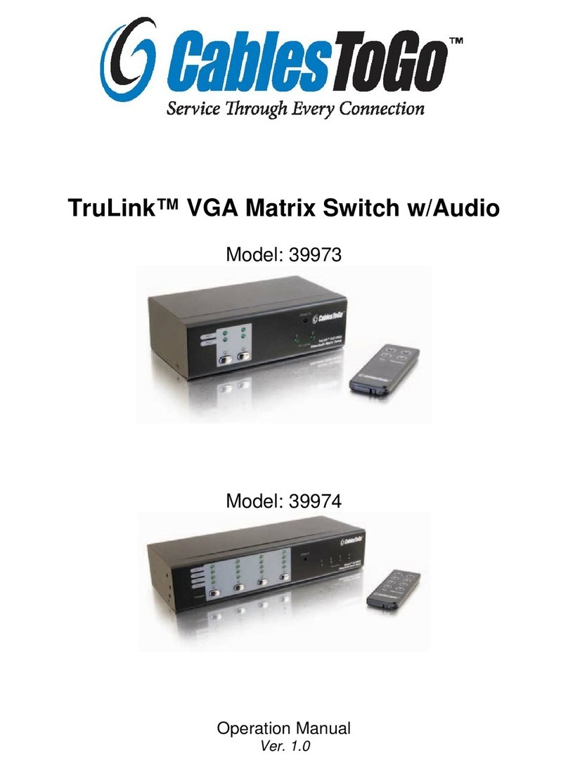 Cables to Go TruLink 39973 User manual Cables to Go TruLink 39973 User manual