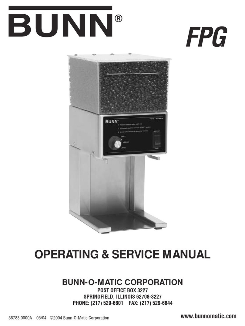 Bunn FPG Instruction and safety manual