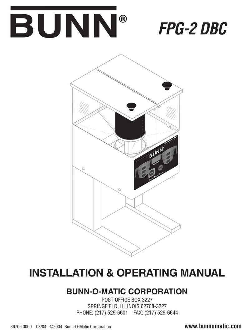 Bunn FPG-2 DBC Installation instructions