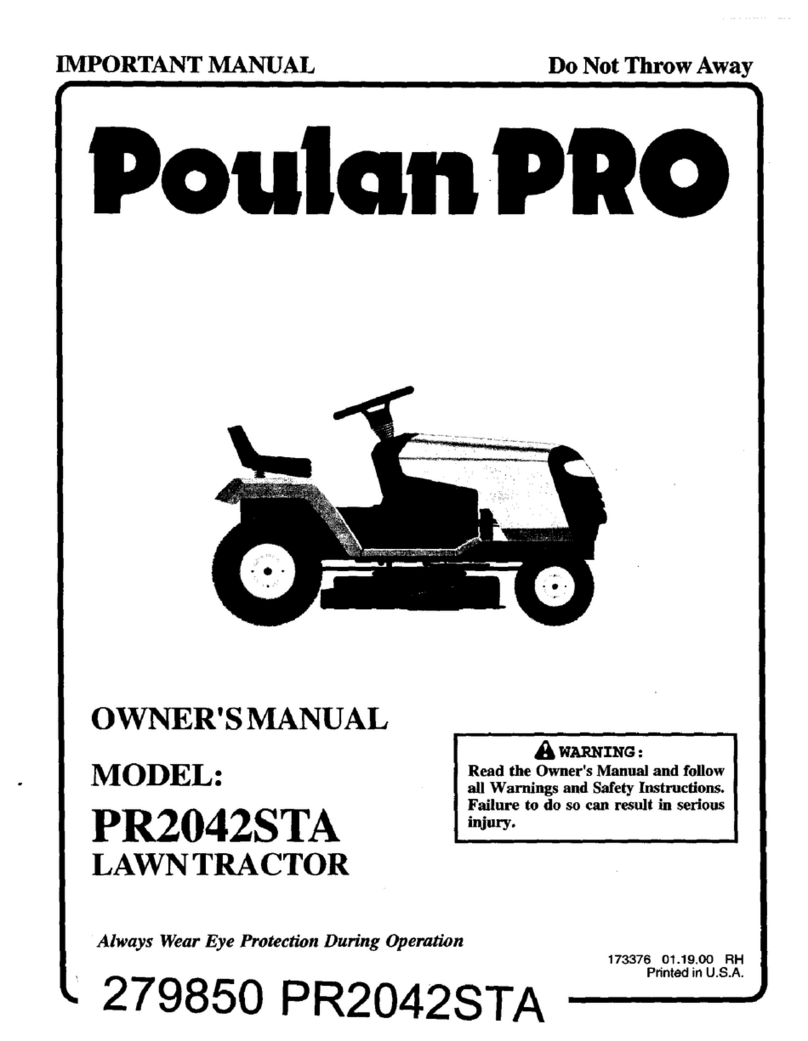 Poulan Pro PR2042STA Operating manual