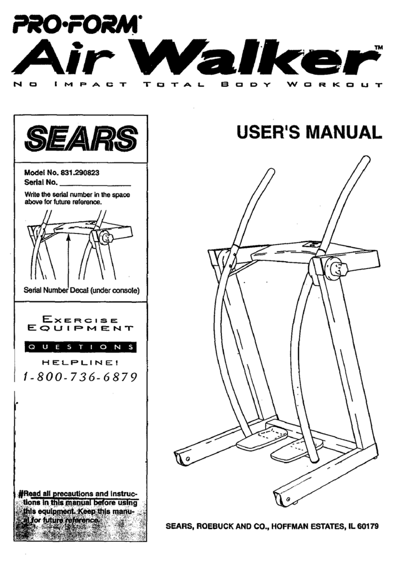 Pro-Form 831.290823 user manual