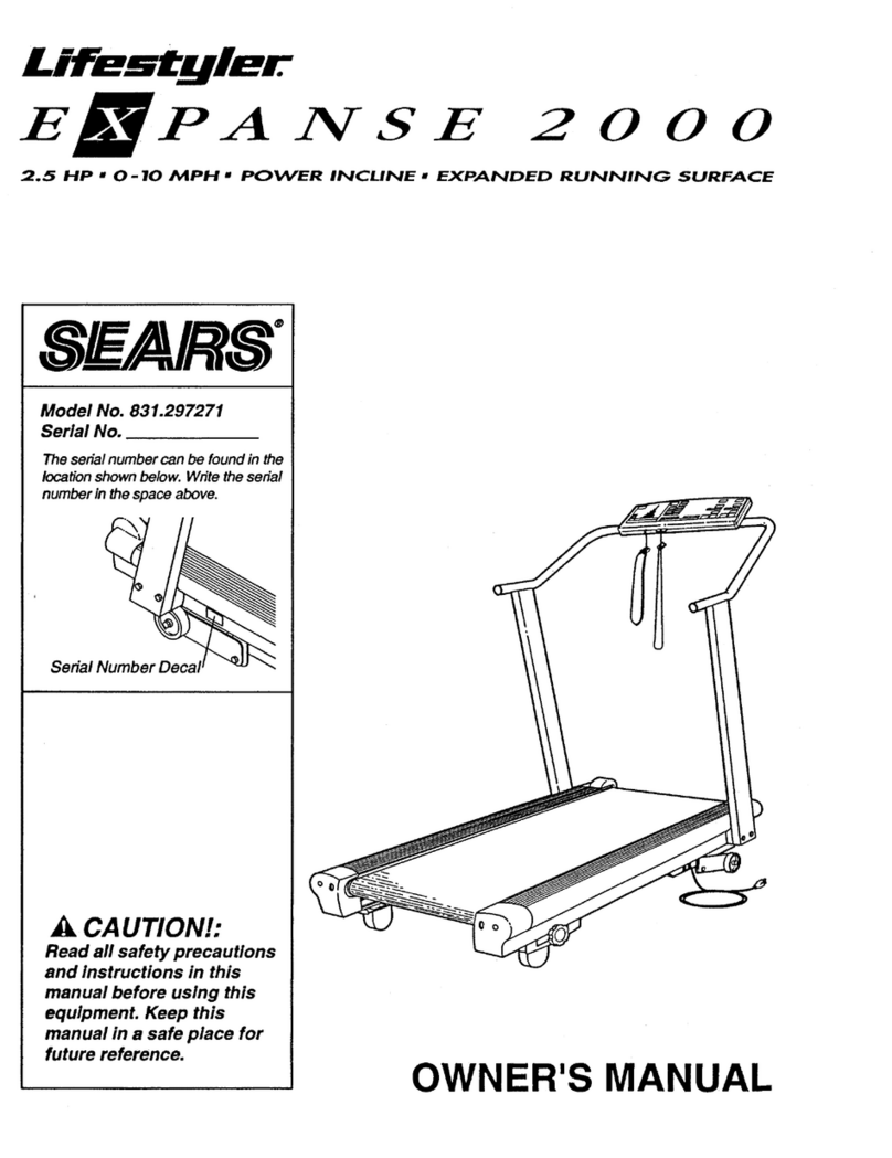 LIFESTYLER Expance 2000 831.297271 owner's manual