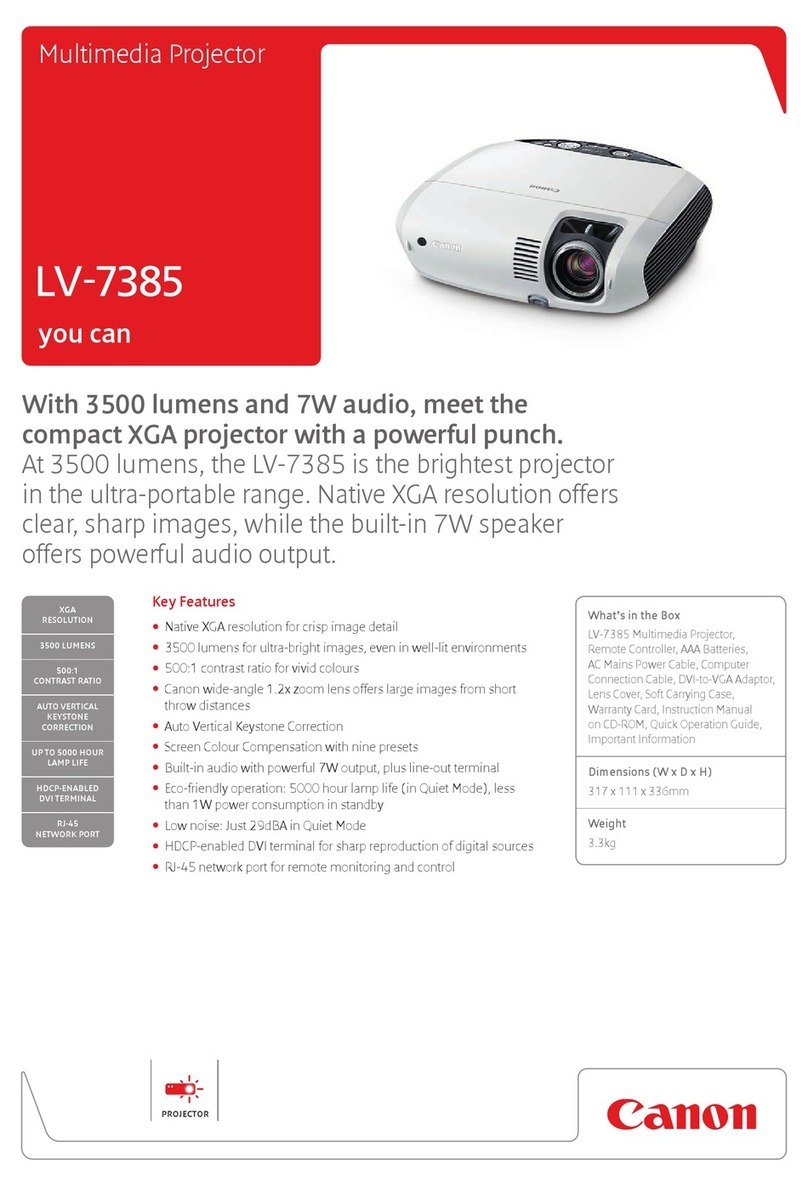 Canon LV-7385 Specifications