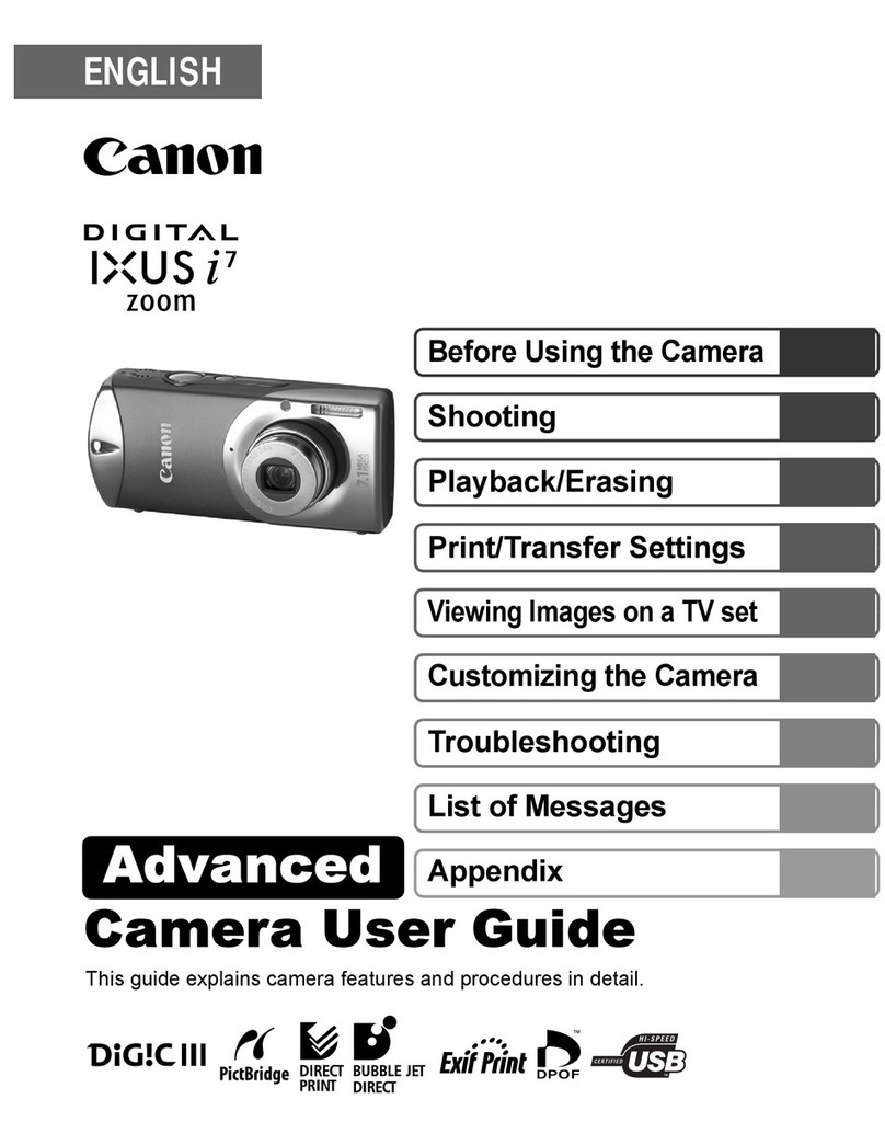 Canon Digital IXUS I7 User manual