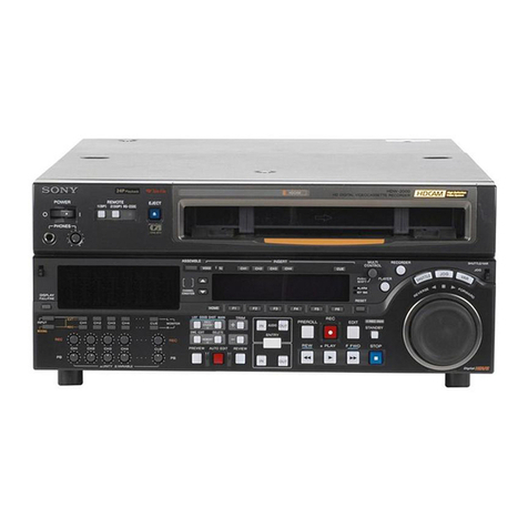Sony HDWM2000/20 User manual