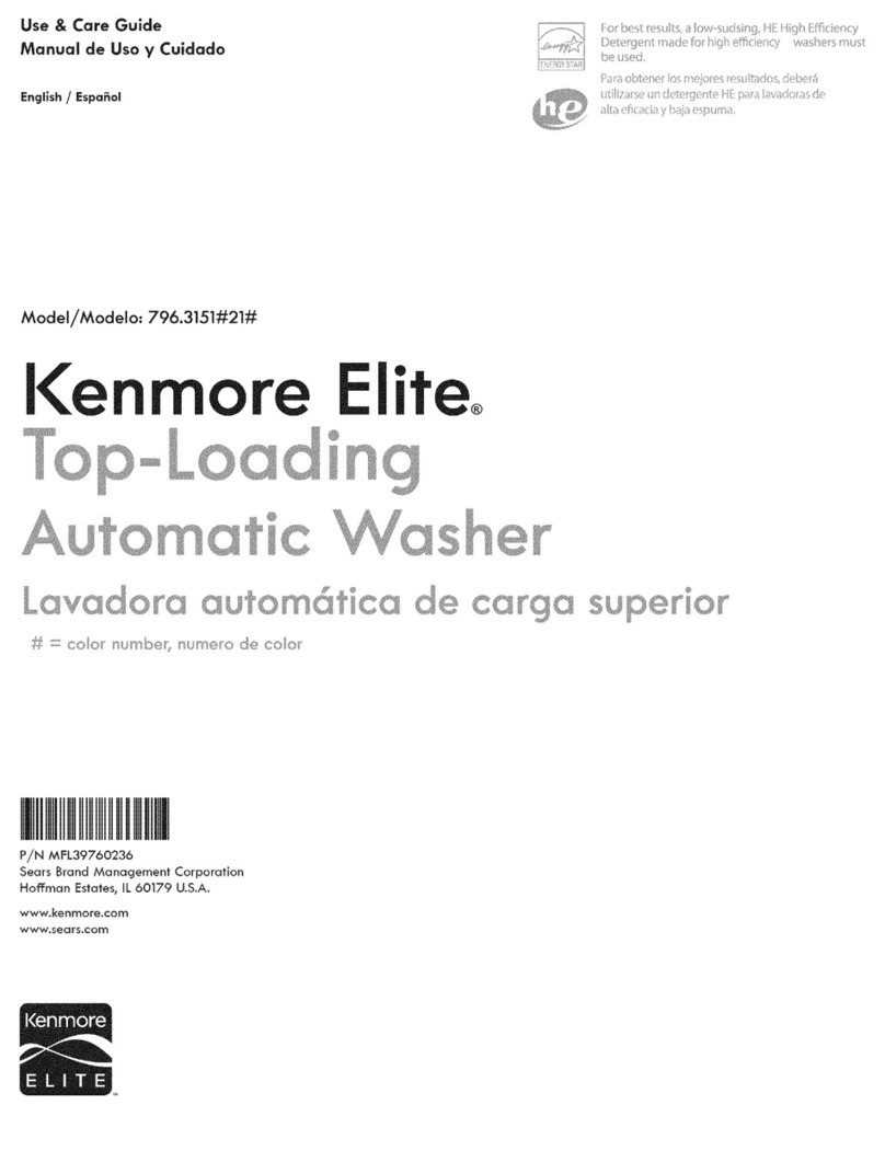 Kenmore 796.3151 User manual Kenmore 796.3151 User manual