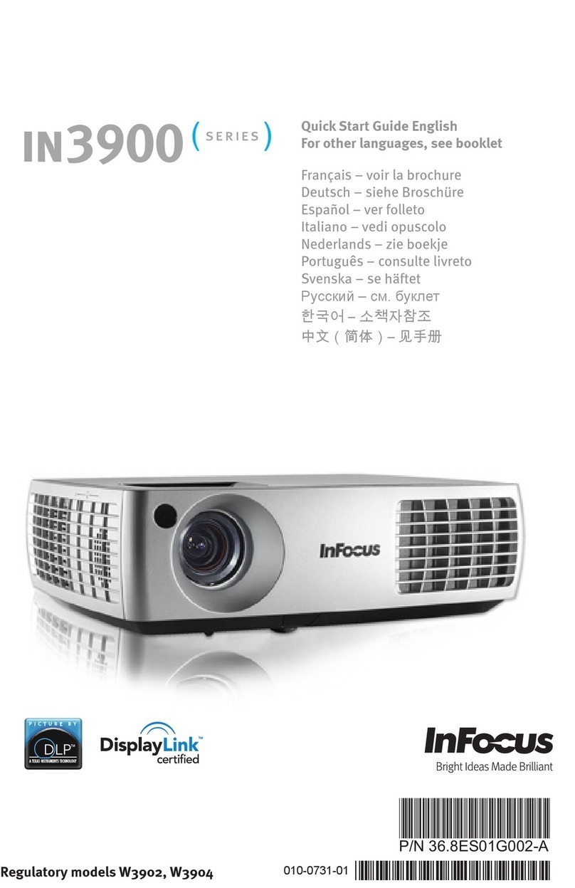 InFocus W3902 User manual