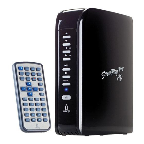 Iomega 34151 - ScreenPlay Pro HD Multimedia Drive User manual Iomega 34151 - ScreenPlay Pro HD Multimedia Drive User manual
