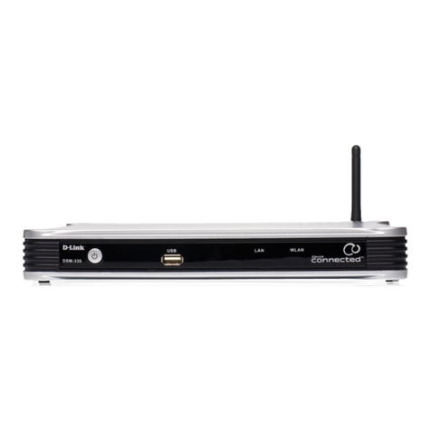 D-Link DSM 330 - DivX Connected HD Media Player User manual D-Link DSM 330 - DivX Connected HD Media Player User manual