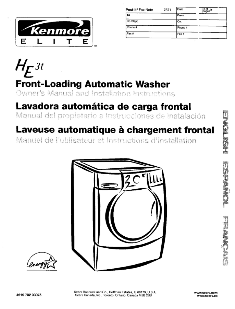 Kenmore 461970203975 User manual