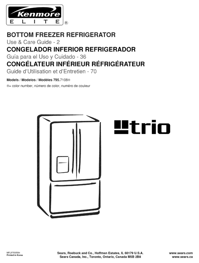 Kenmore 795.7108 User manual