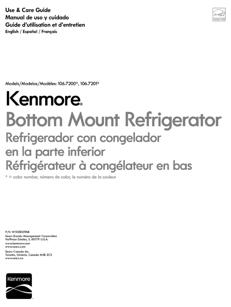 Kenmore 106.7200 series User manual