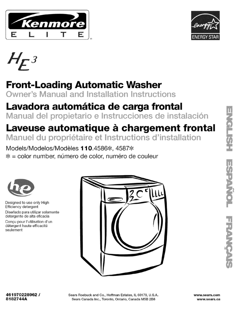 Kenmore 110.4586 Original instructions