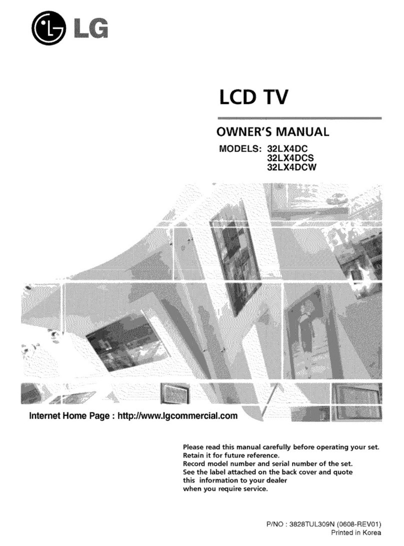 LG 32LX4DC User manual