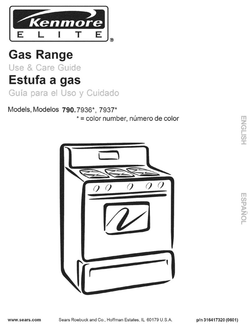 Kenmore 790.7936 User manual