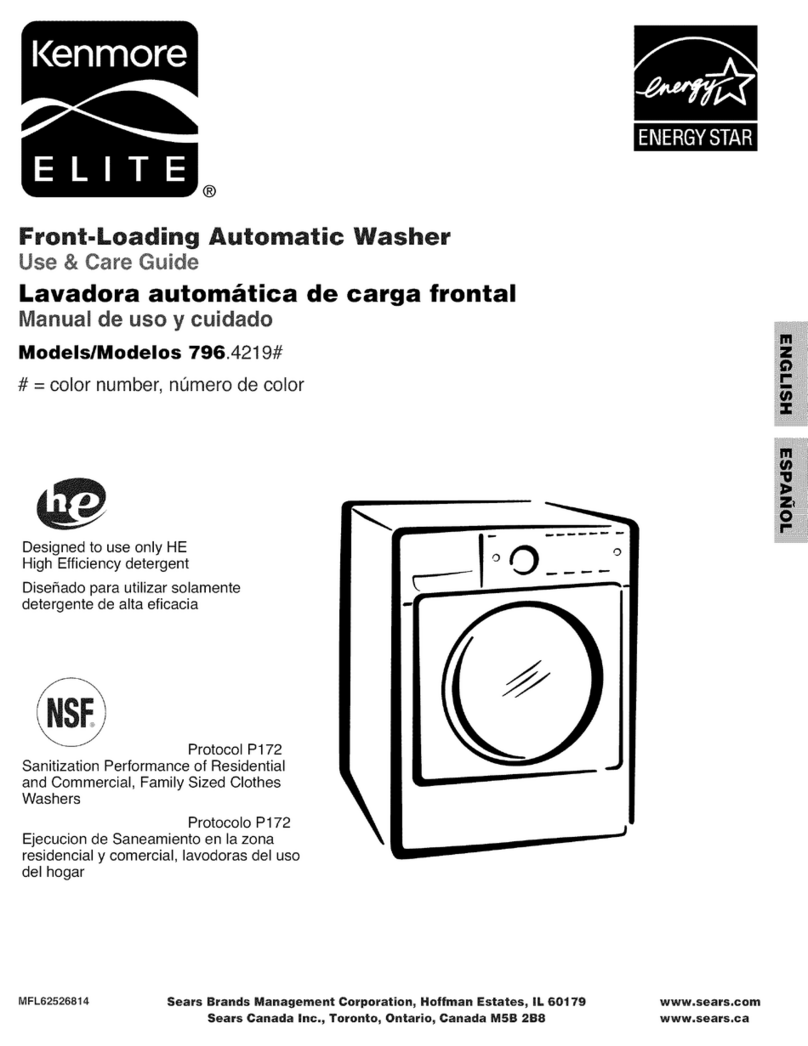 Kenmore 796.4219 User manual Kenmore 796.4219 User manual