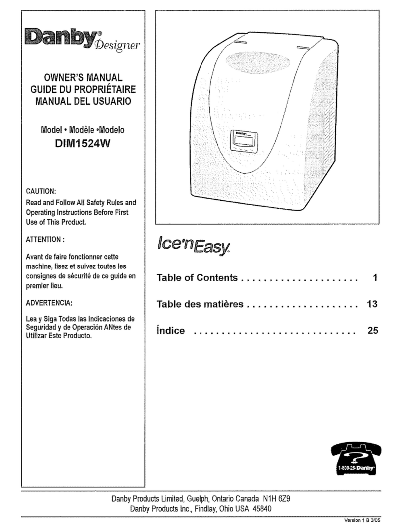 Danby Designer Ice'n Easy DIM1524W User manual