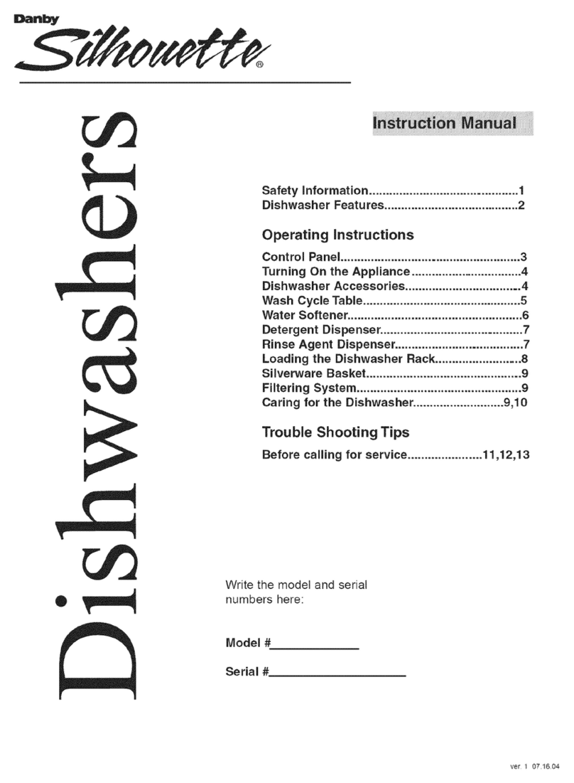 Danby Silhouette DDW2405W instruction manual