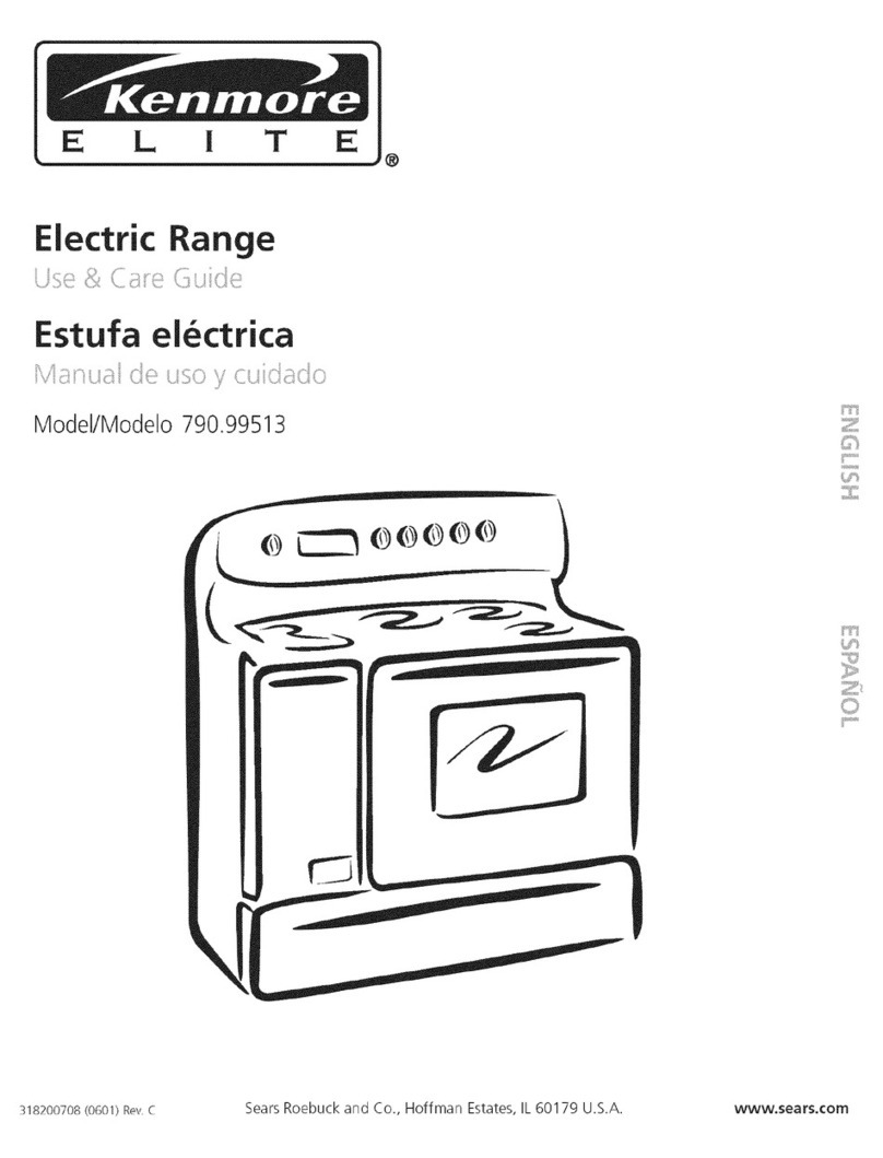Kenmore 790.99513 User manual Kenmore 790.99513 User manual