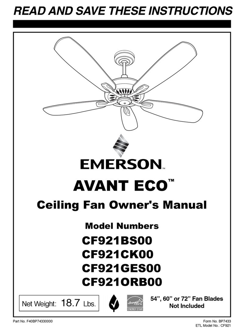 Emerson CF921ORB00 User manual