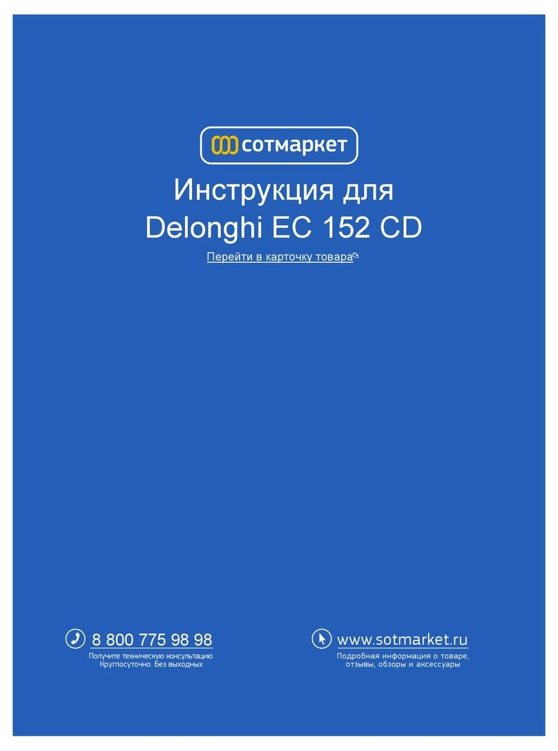 DeLonghi EC 152 CD User manual