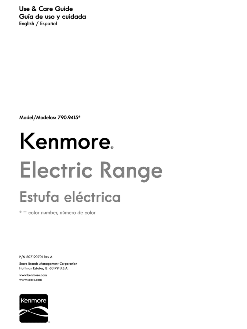 Kenmore 790.9415 Series User manual