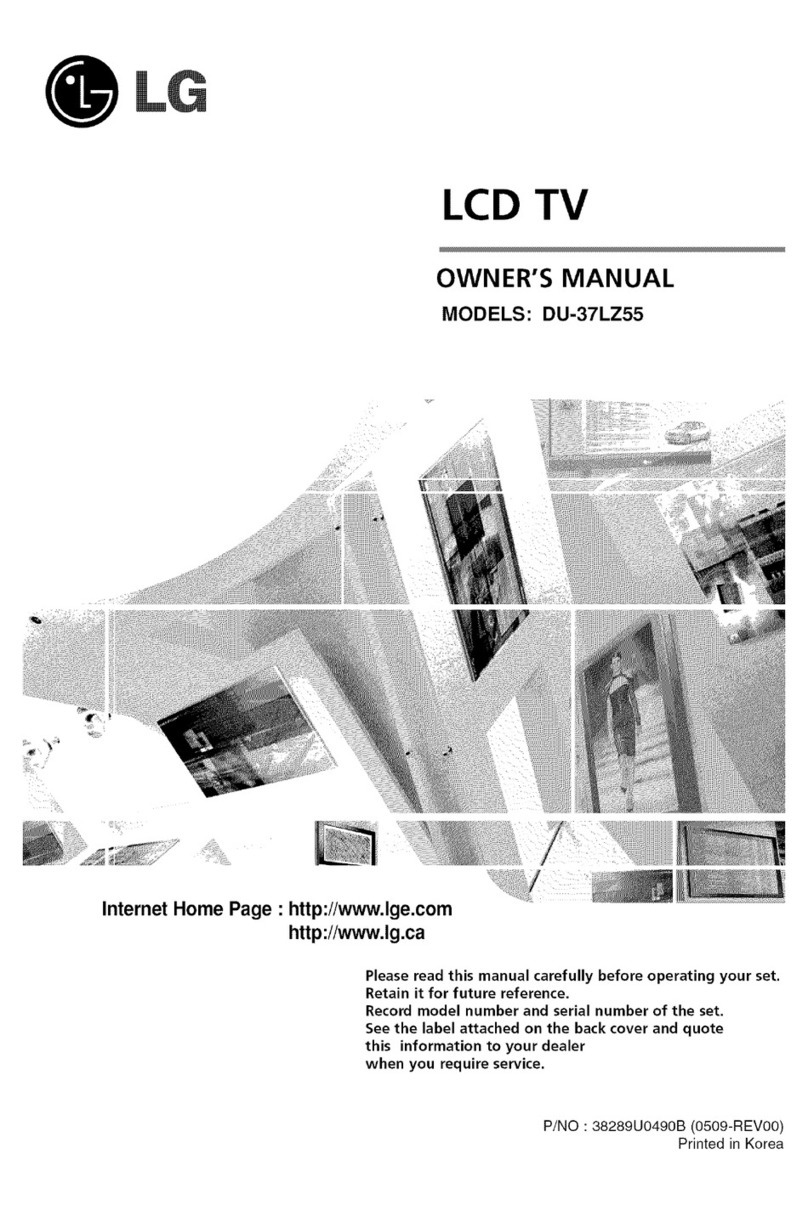 LG DU-37LZ55 User manual