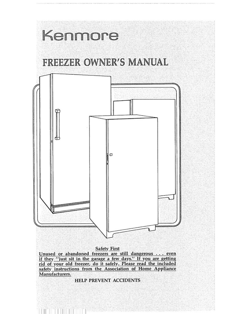 Kenmore Freezer owner's manual