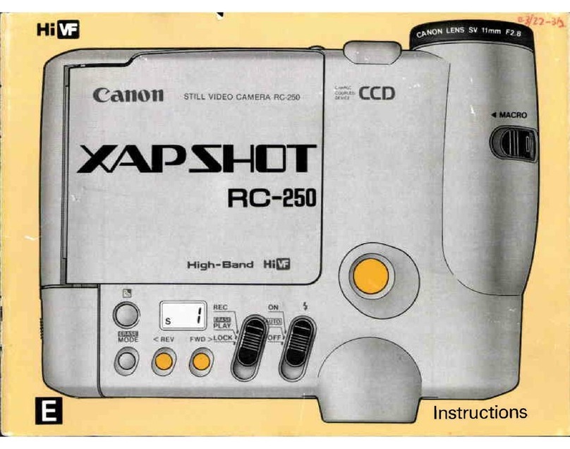 Canon XapShot RC-250 User manual