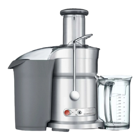 Breville the Juice Fountain Elite 800JEXL/B Instruction booklet