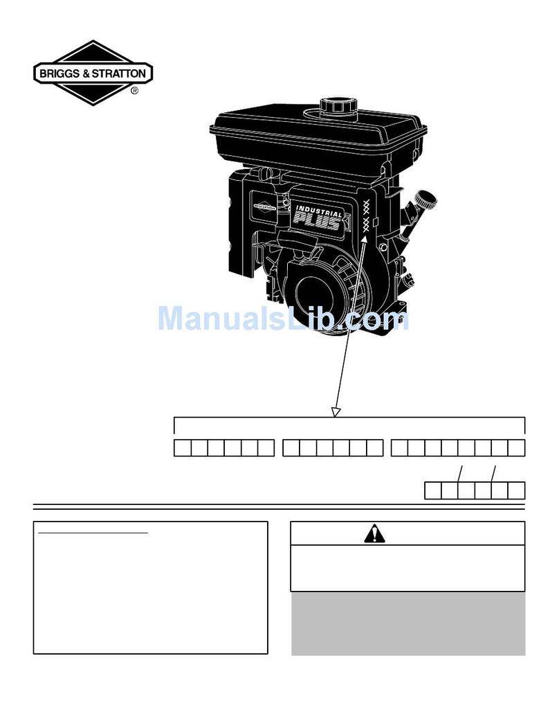 Briggs & Stratton industrial plus 90000 User manual