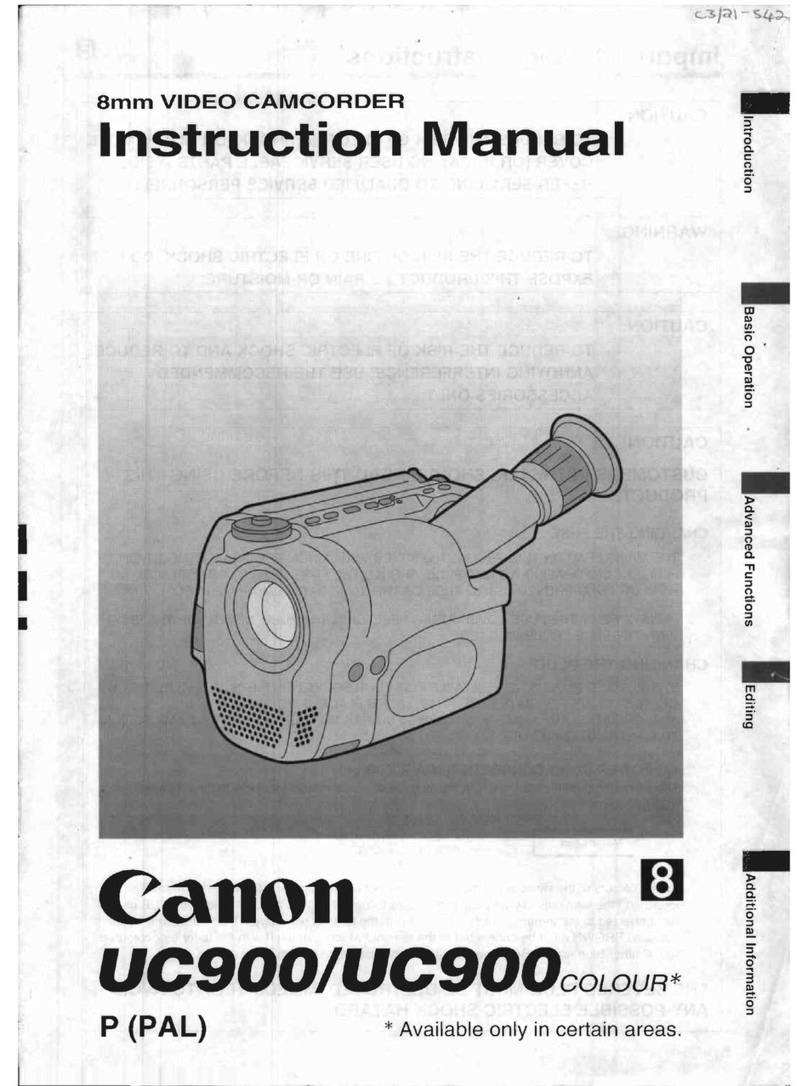 Canon UC 900 color instruction manual