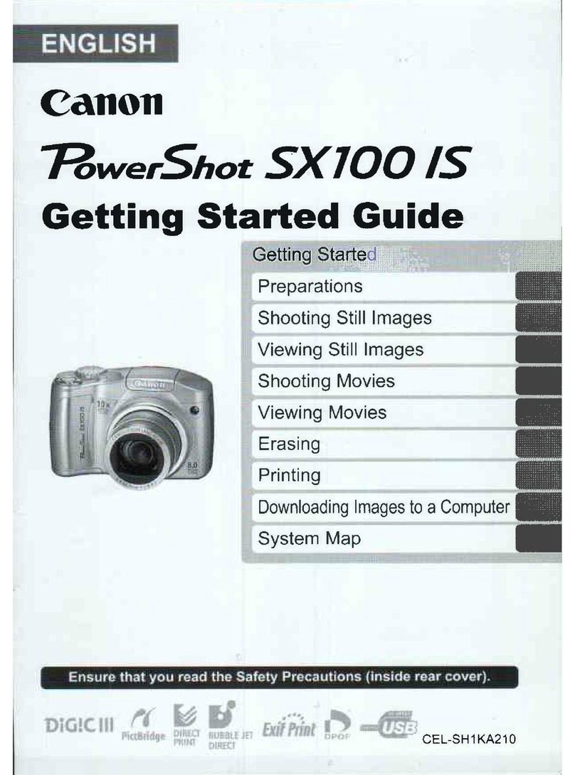 Canon PowerShot SX100 IS Getting started guide