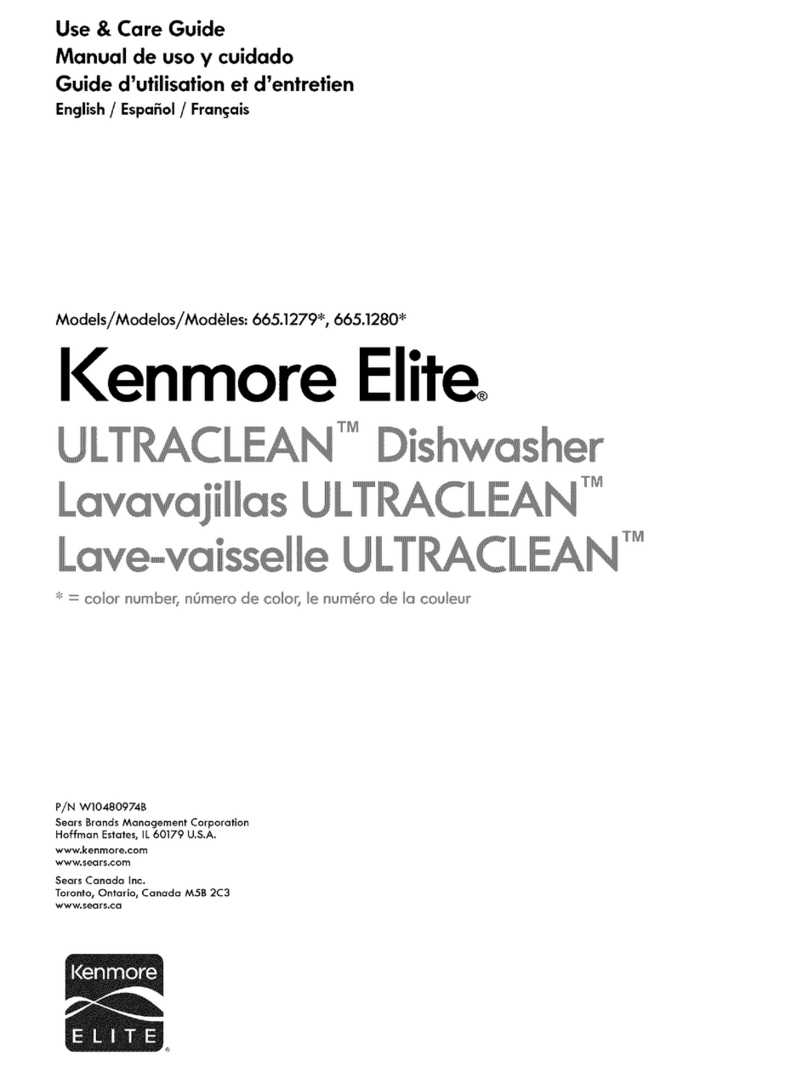 Kenmore Ultraclean 665.1279 Use & care guide