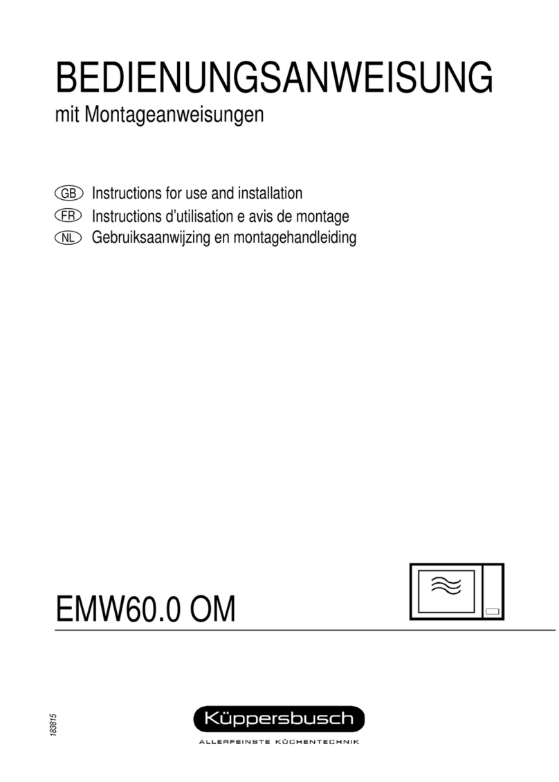 Kuppersbusch EMW 60.0 0M instruction manual