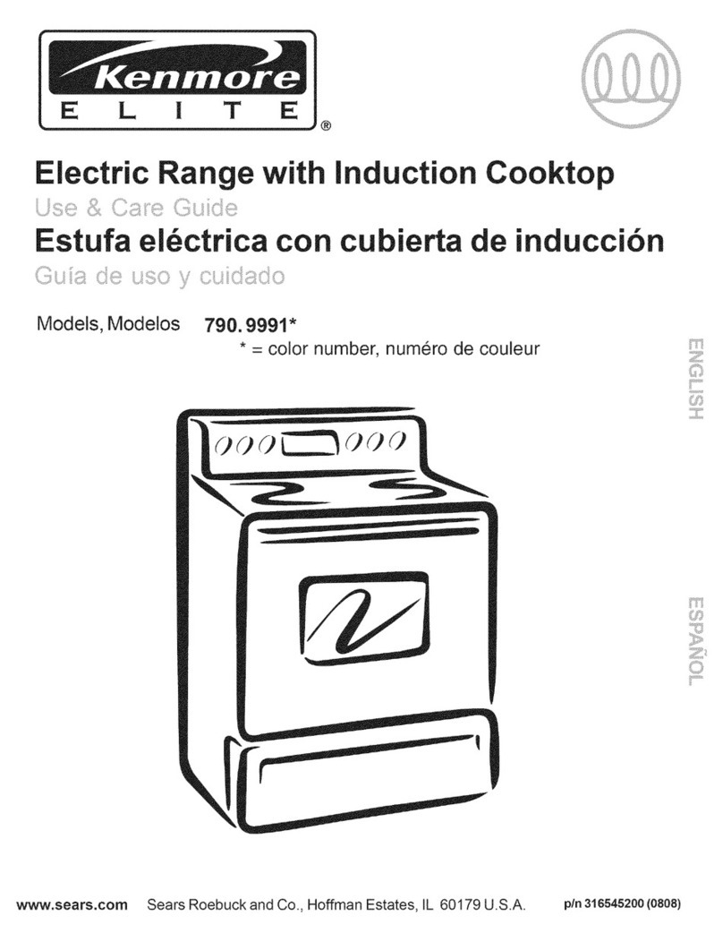 Kenmore 790.9991 User manual