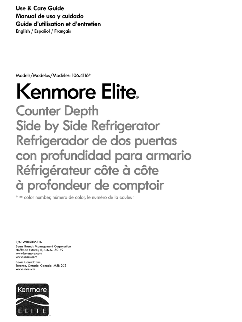 Kenmore 106.4116 Series Use & care guide