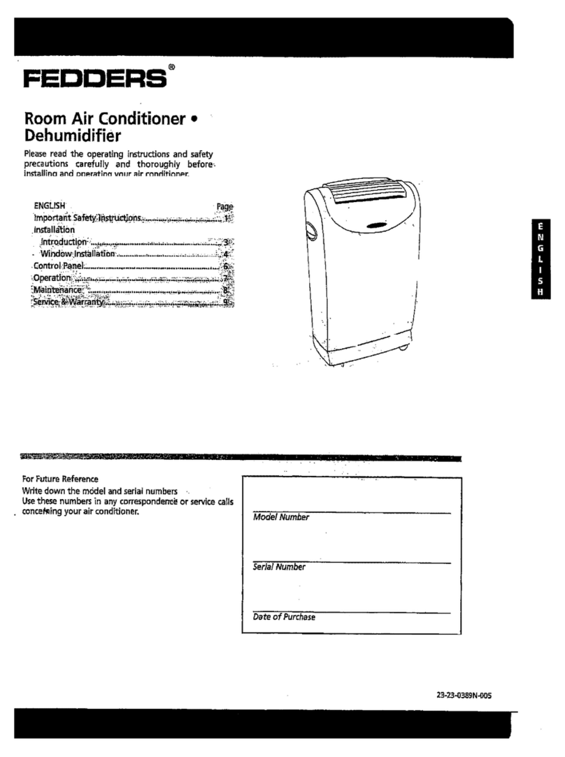 Fedders AEP09D2B User manual