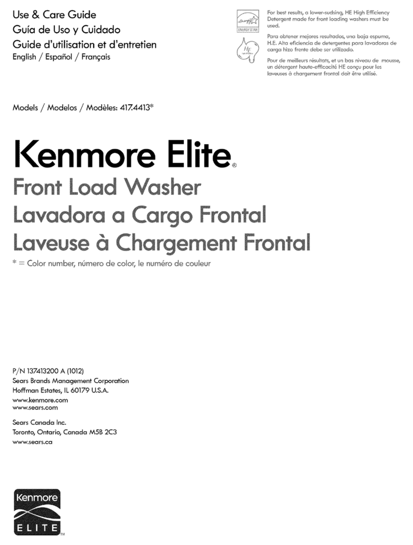 Kenmore 417.4413 User manual