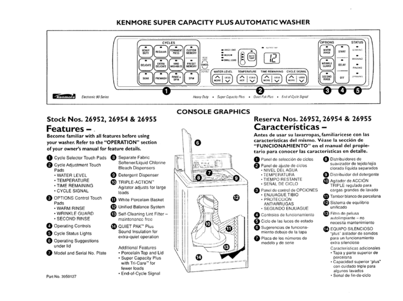 Kenmore 26952 quick guide