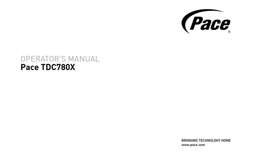 Pace TDC780X User manual
