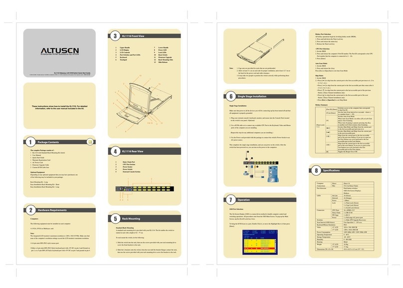Altusen Altusen Hideaway KL1116 Operator's manual