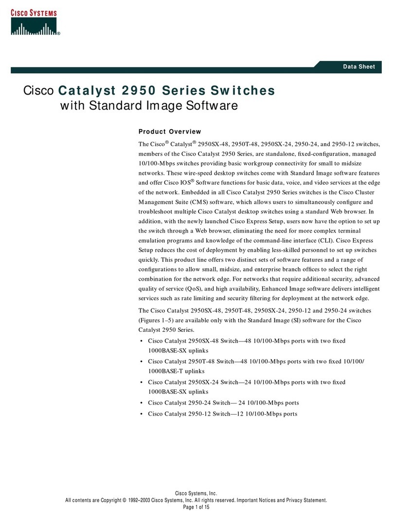 Cisco 2950SX 48 SI - Catalyst Switch User manual