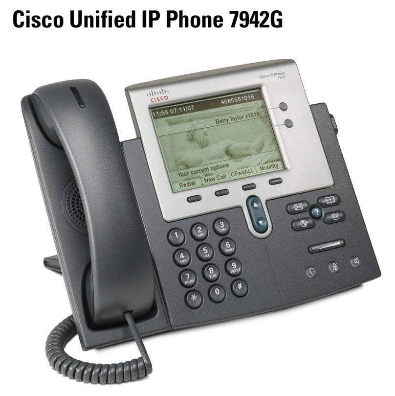 Cisco 7942G - Unified IP Phone VoIP User manual