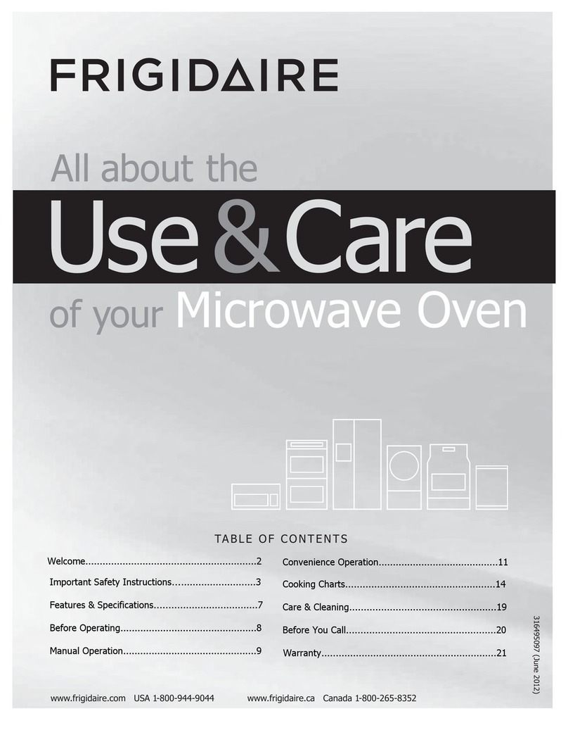 Frigidaire Microwave / Wall Oven Combination Owner's manual