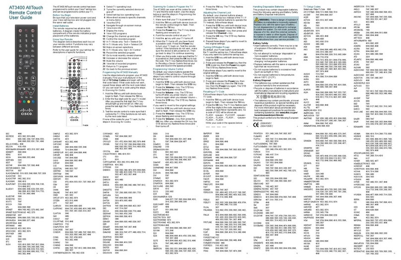 Cisco AT3400 User manual
